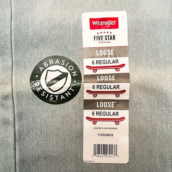 Wrangler Five Star Premium Boys Loose Fit Jeans | 6 R - Picture 8 of 10